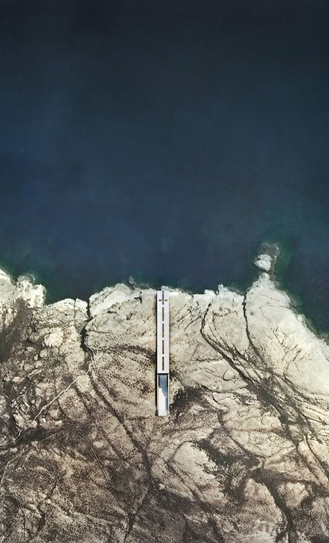 Lux Aeterna, gezien van bovenaf.